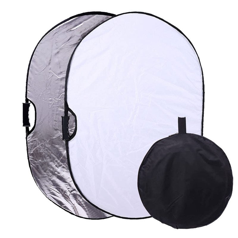 TRUMAGINE 5 in 1 Portable 35"x47"/ 90x120cm Oval Collapsible Multi Disc Photography Studio Photo Camera Lighting Reflector/Diffuser Kit with Carrying Case, Great for Photo Shoots and Taking Pictures in Accurate - Image 1